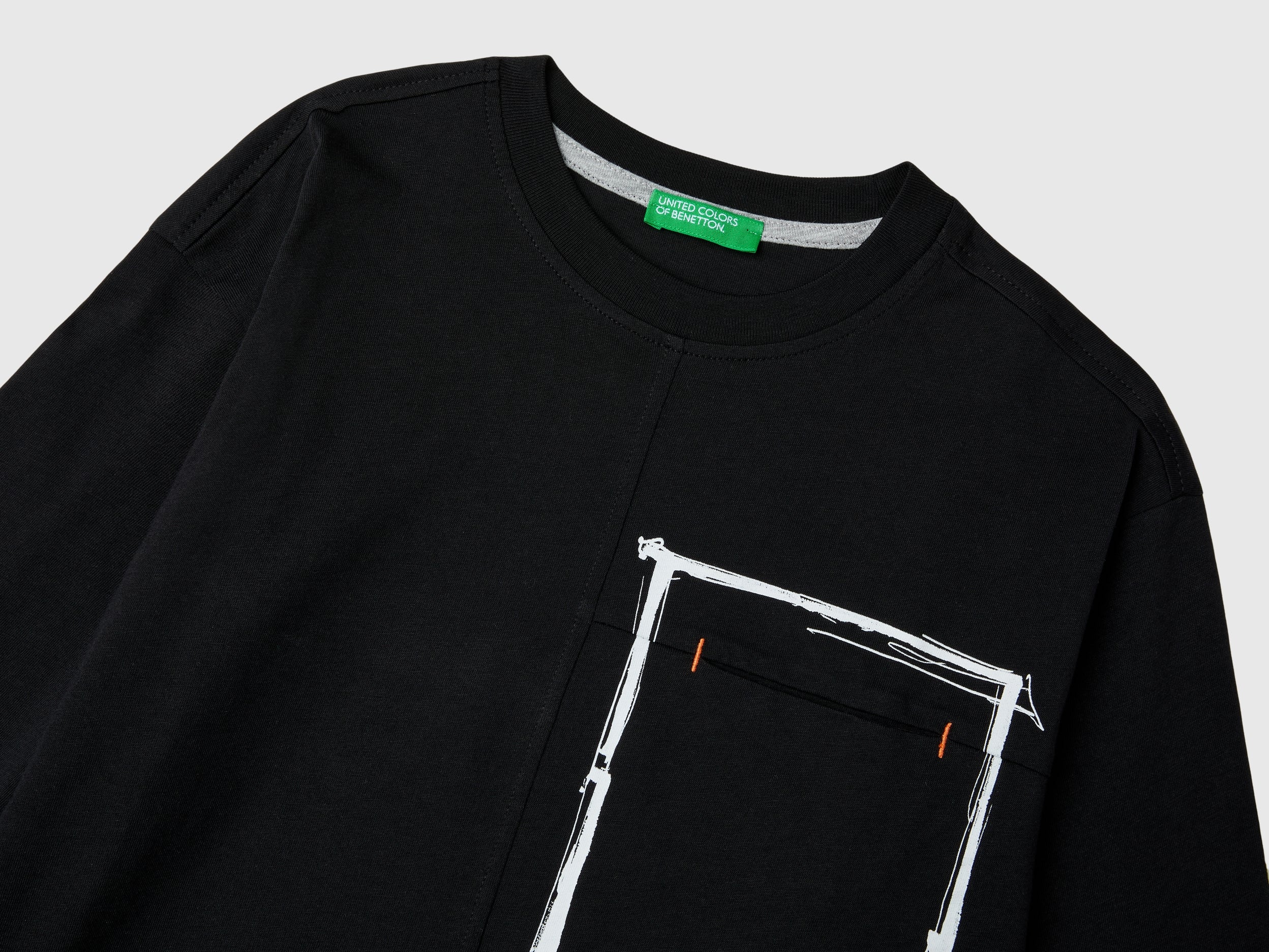 T-shirt com bolso pequeno em algodão orgânico - ucb_image_DS1
