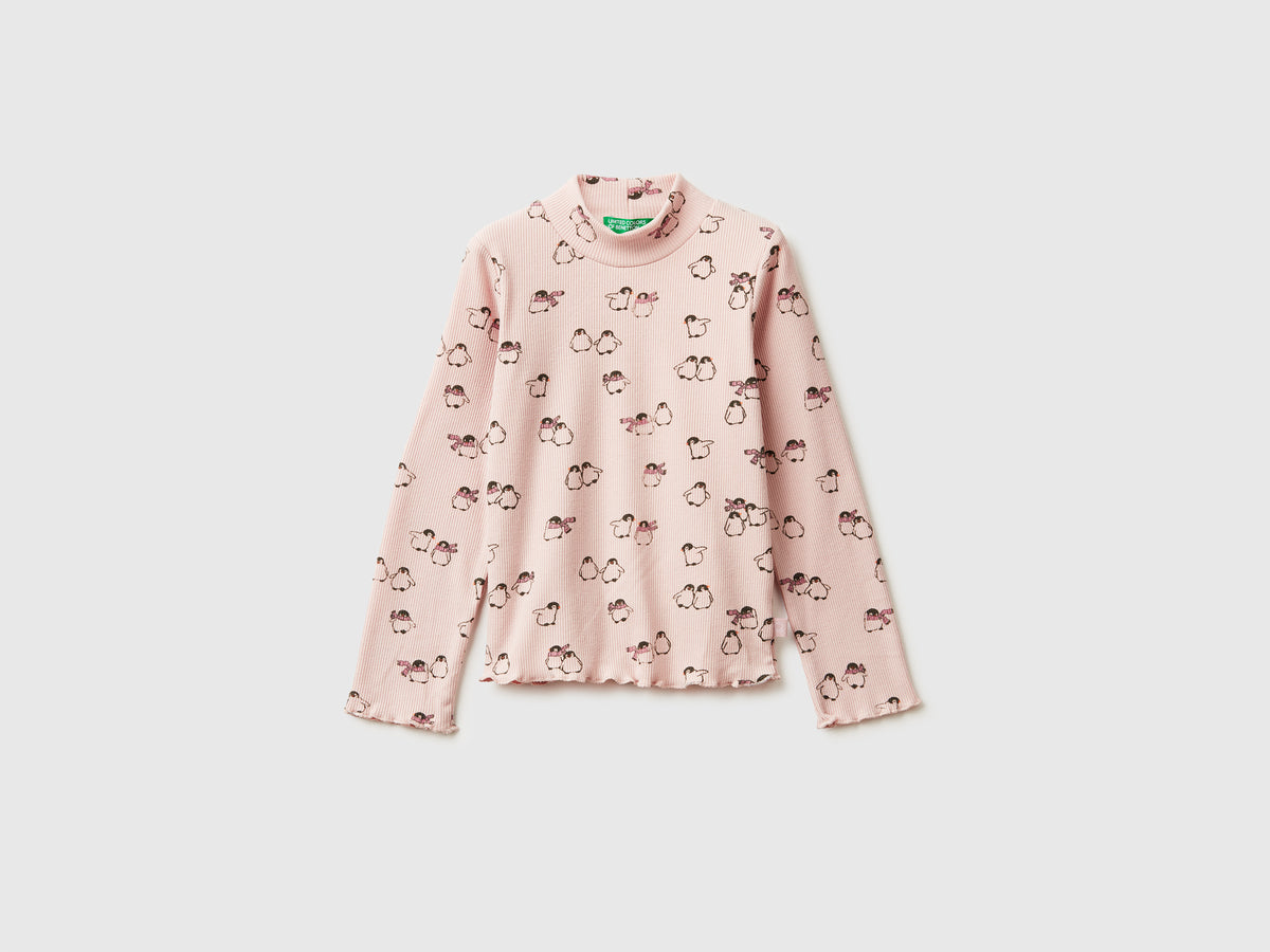 T-shirt slim fit com estampa pinguins - ucb_image_FS