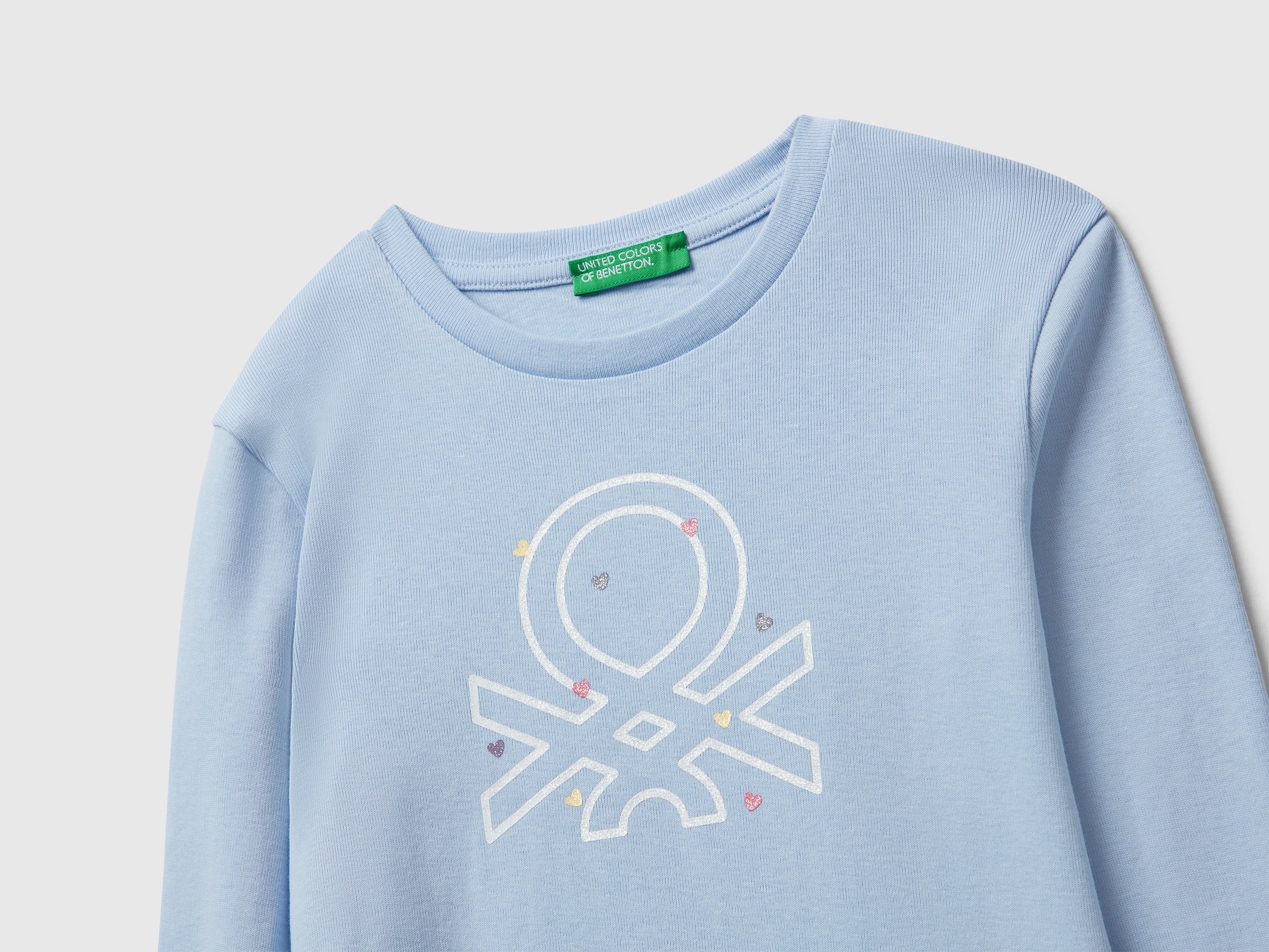 T-shirt com logótipo glitter em algodão - ucb_image_DS1