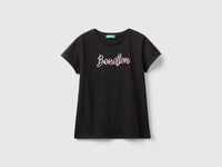 T-shirt com logótipo glitter em algodão orgânico - ucb_image_FS