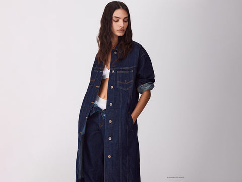 Trench comprido em denim rinse - ucb_image_F