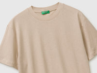 Crew neck T-shirt in linen blend - ucb_image_FY