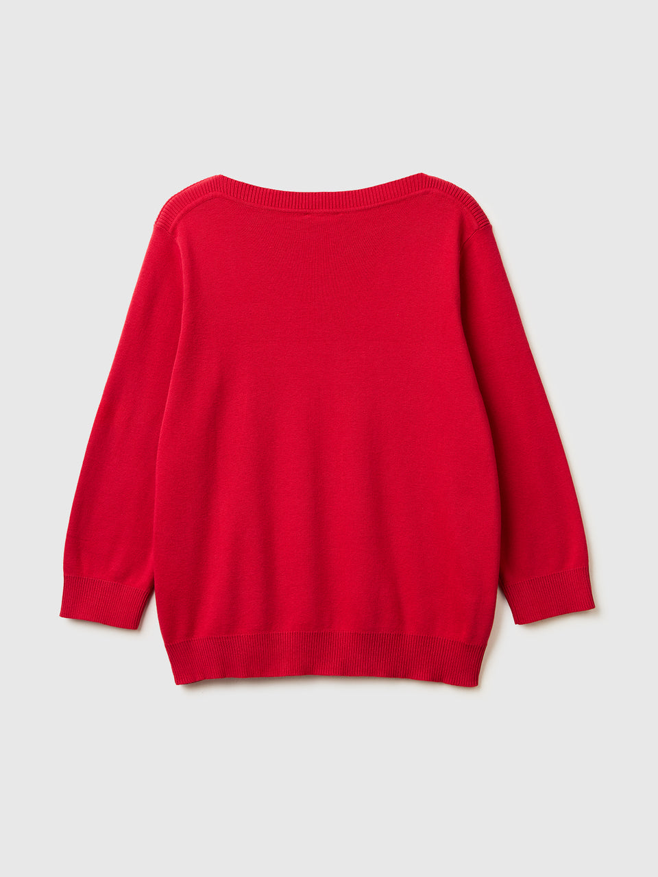 Strawberry red sweater with boat neck - ucb_image_BS