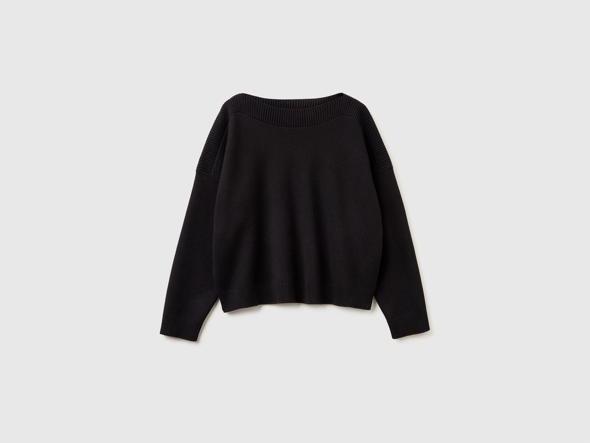 Boxy fit jacquard sweater - ucb_image_FS
