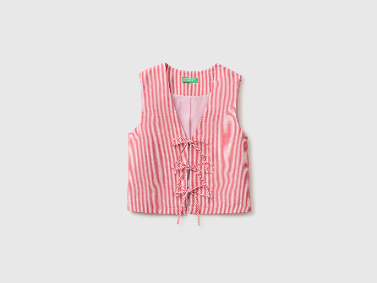 Sleeveless blouse with laces - ucb_image_FS