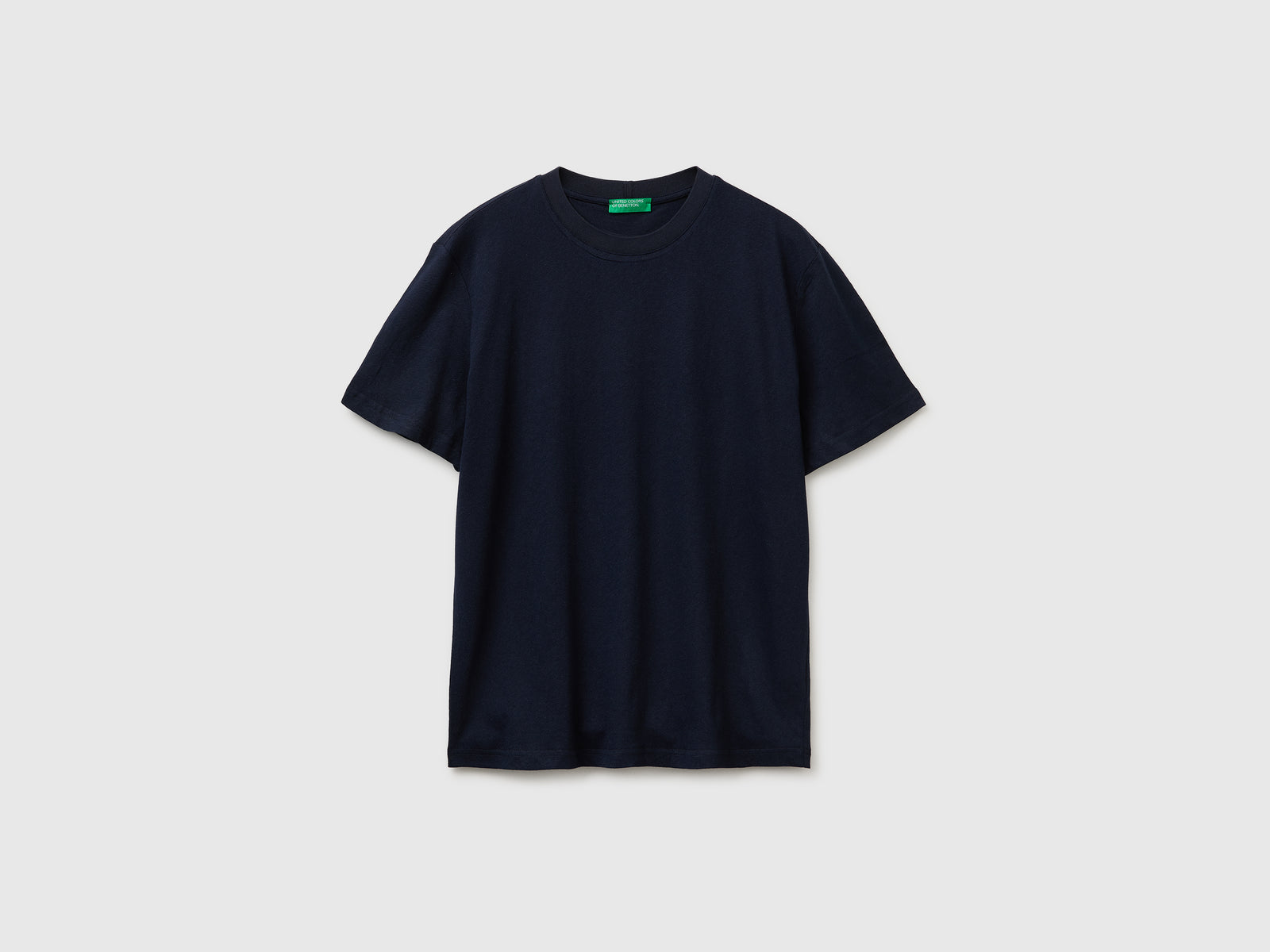 Crew neck T-shirt in linen blend - ucb_image_FS