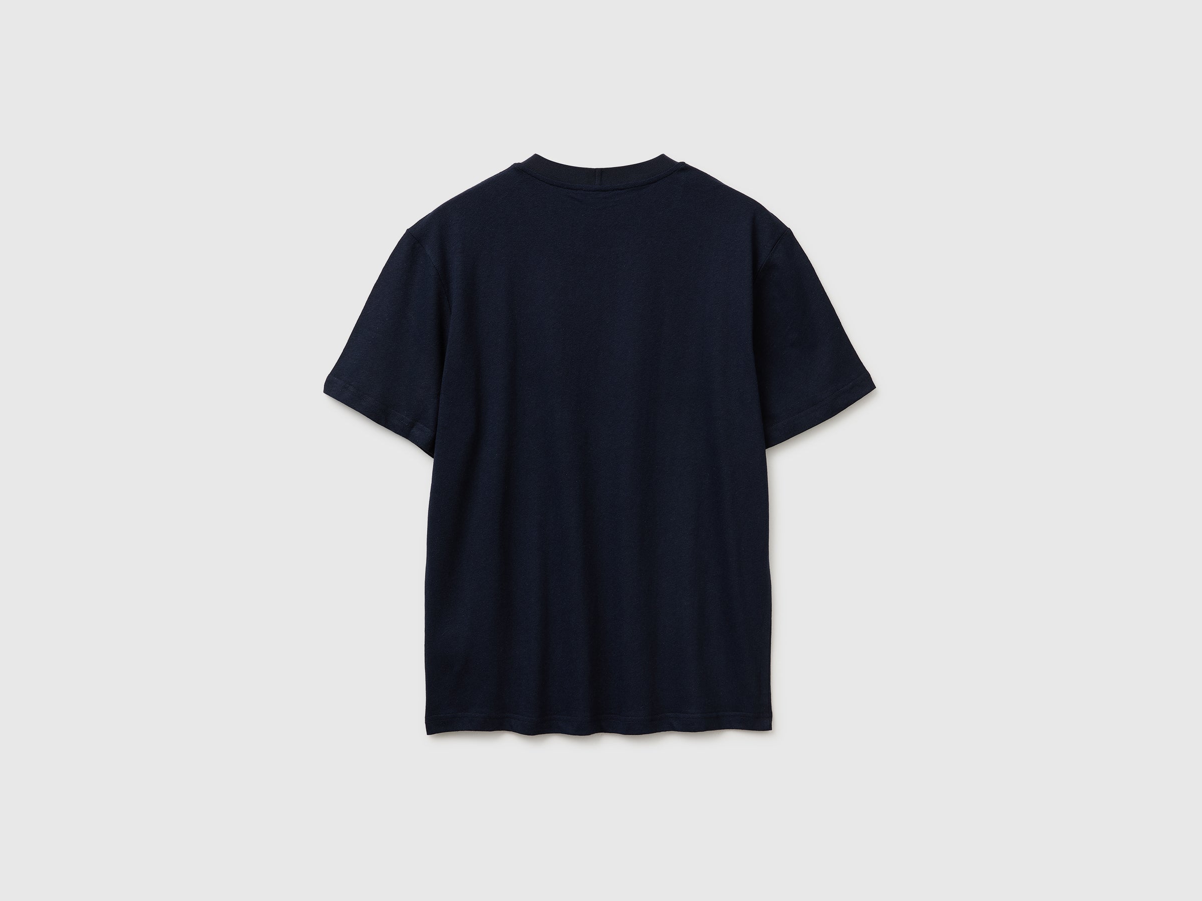 Crew neck T-shirt in linen blend - ucb_image_BS