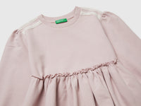 Sweatshirt dress with lace - ucb_image_DS1