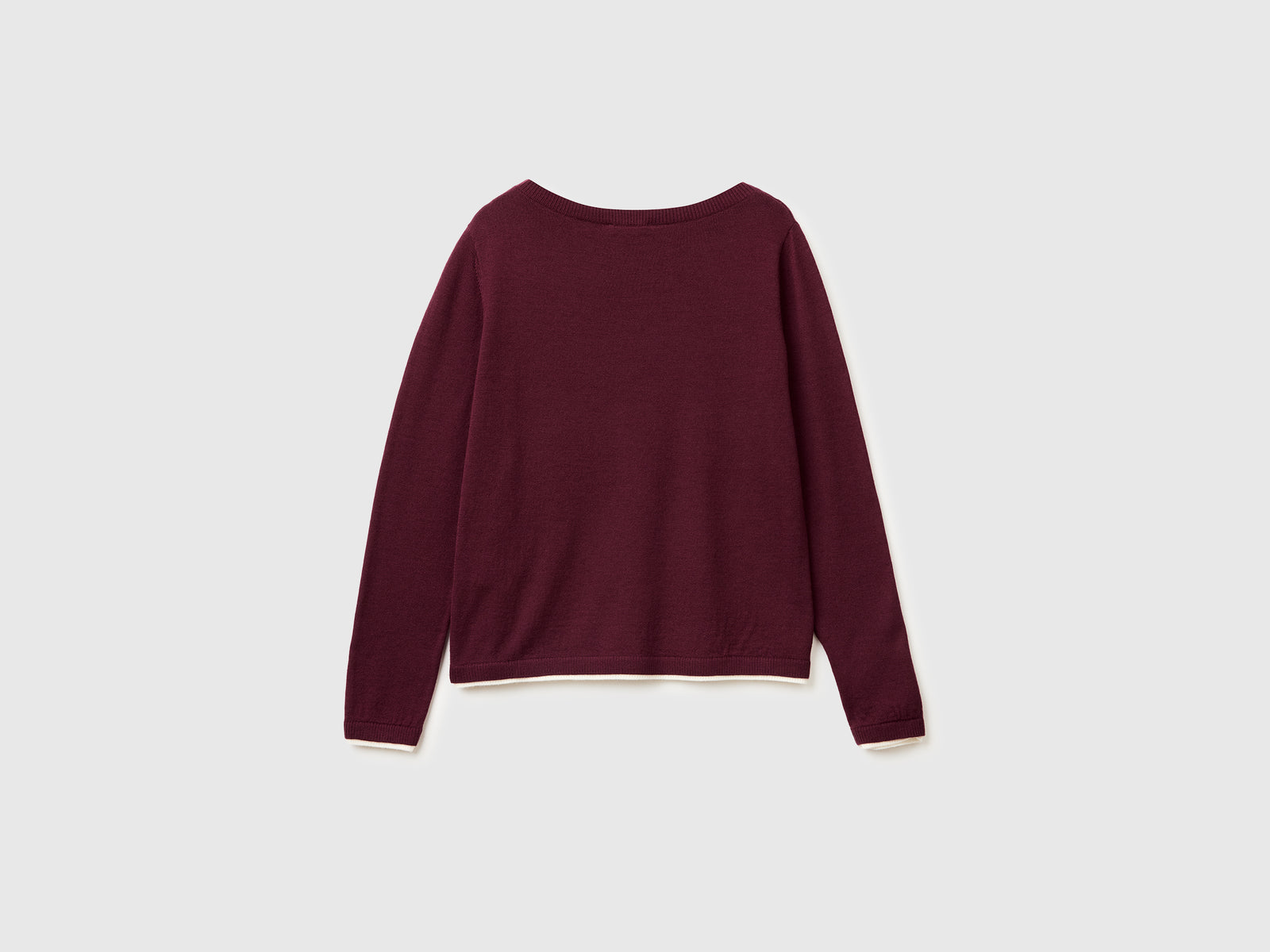 100% Merino wool boat neck sweater - ucb_image_BS