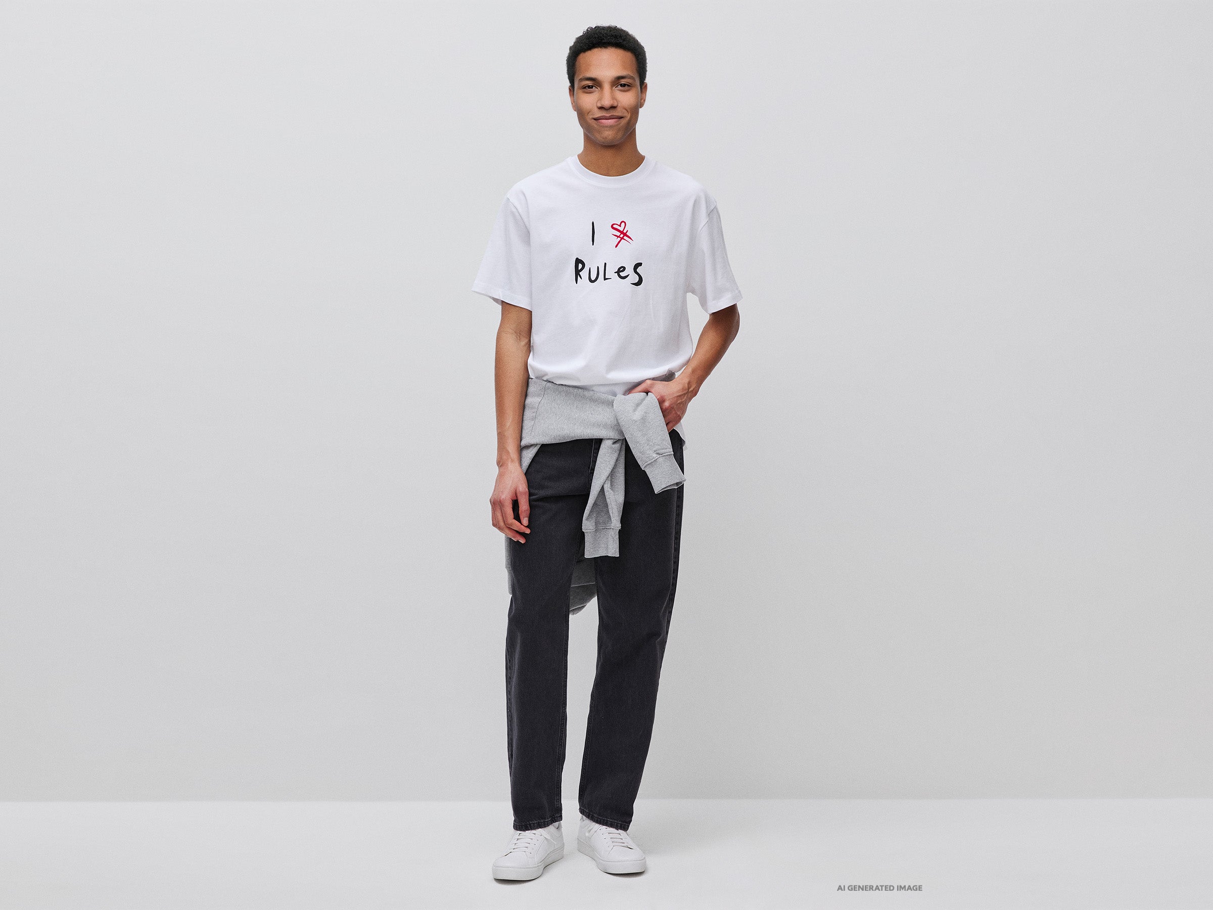 T-shirt com estampa slogan em algodão orgânico - ucb_image_FY