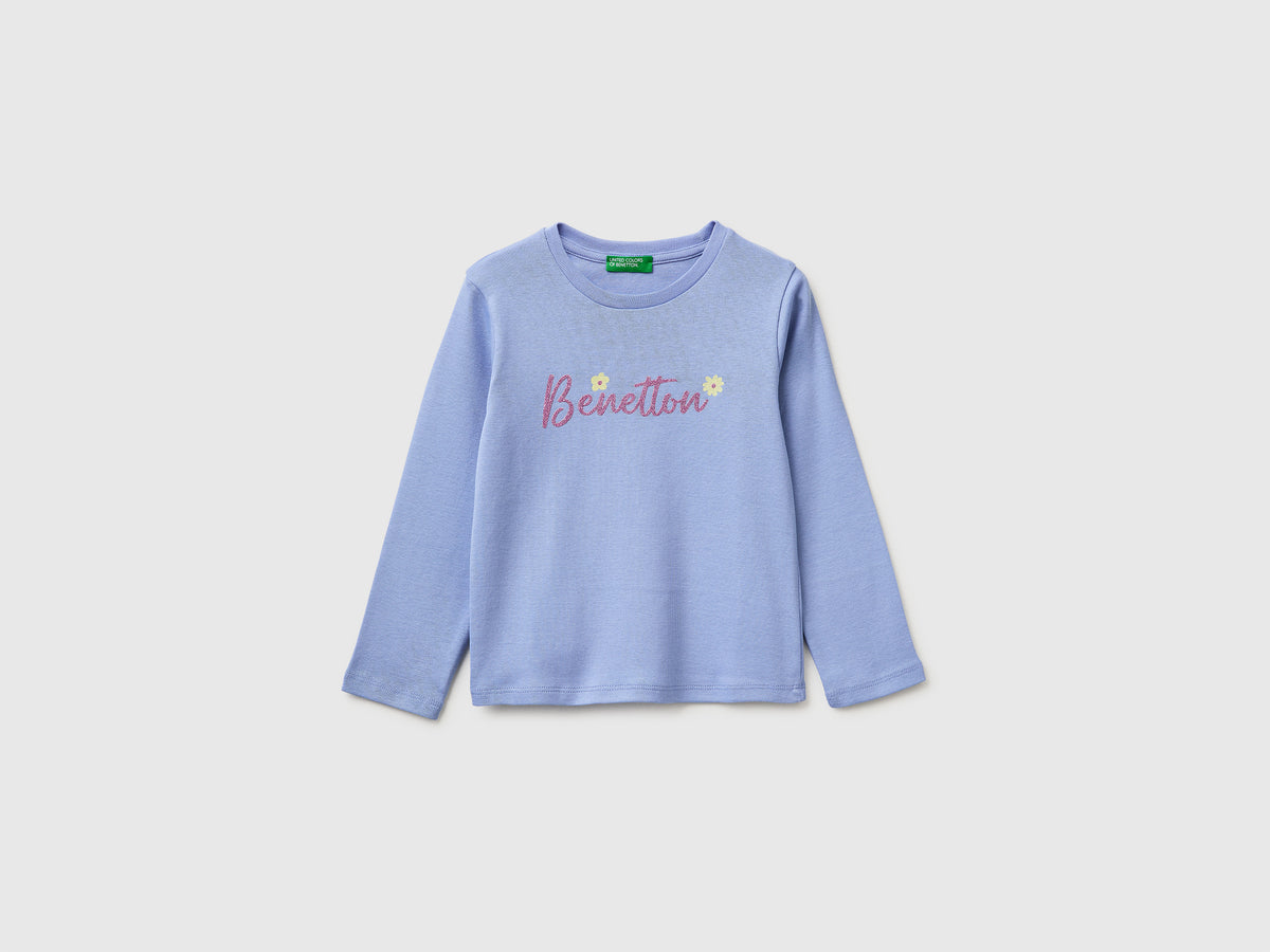 T-shirt in organic cotton with glittery logo - ucb_image_FS