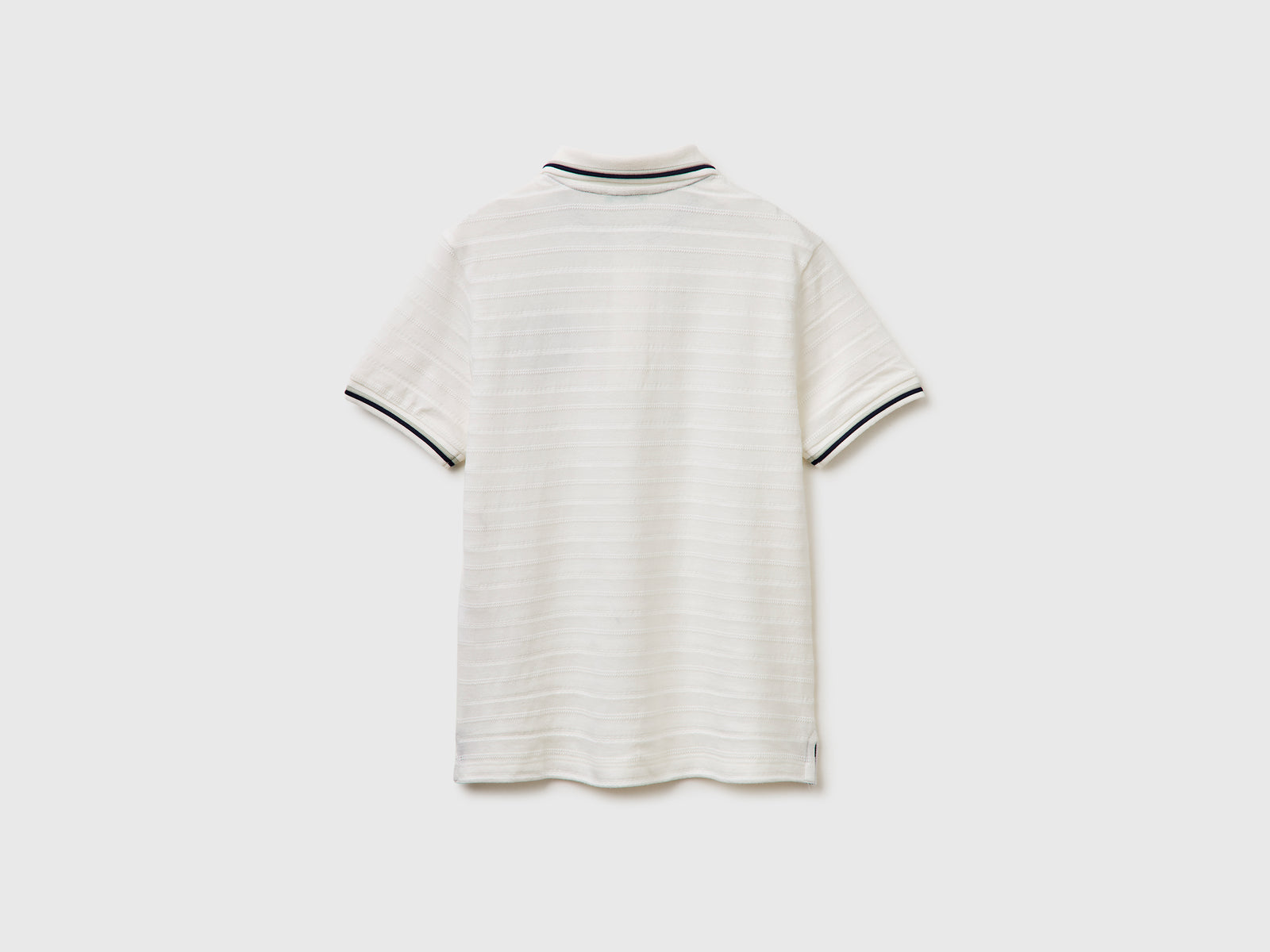 Striped polo shirt with patch - ucb_image_BS