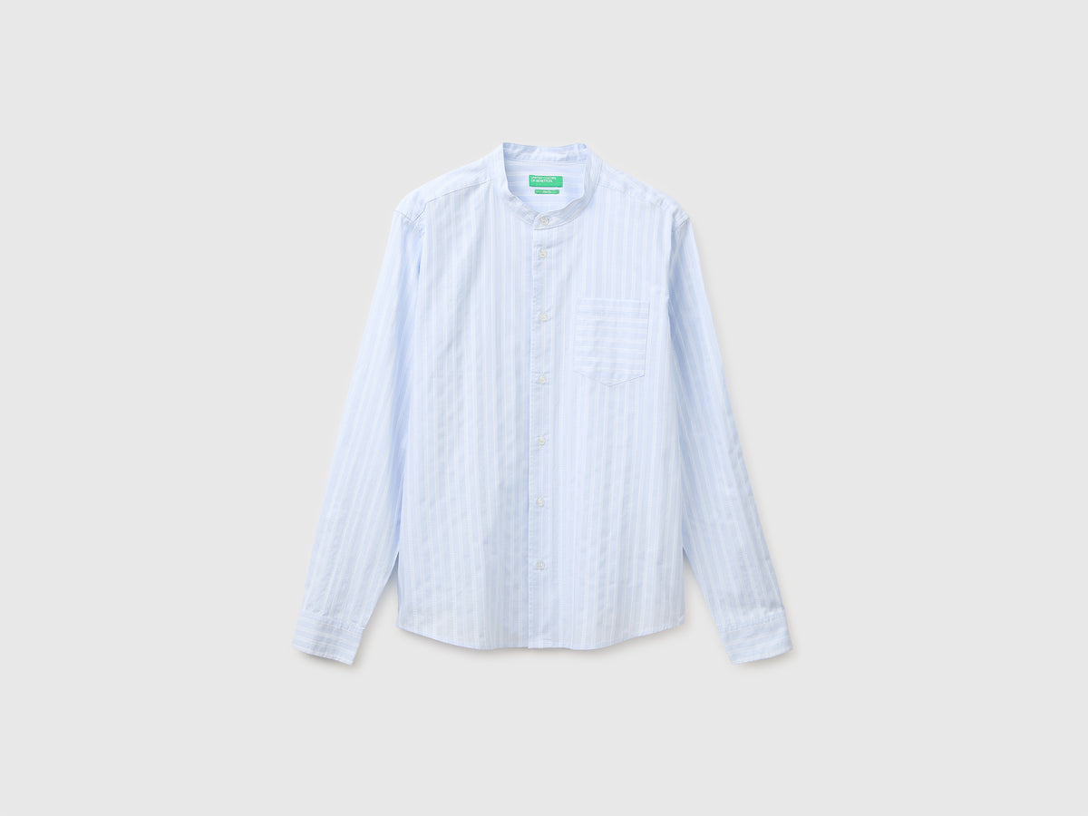 Striped shirt with mandarin collar - ucb_image_FS