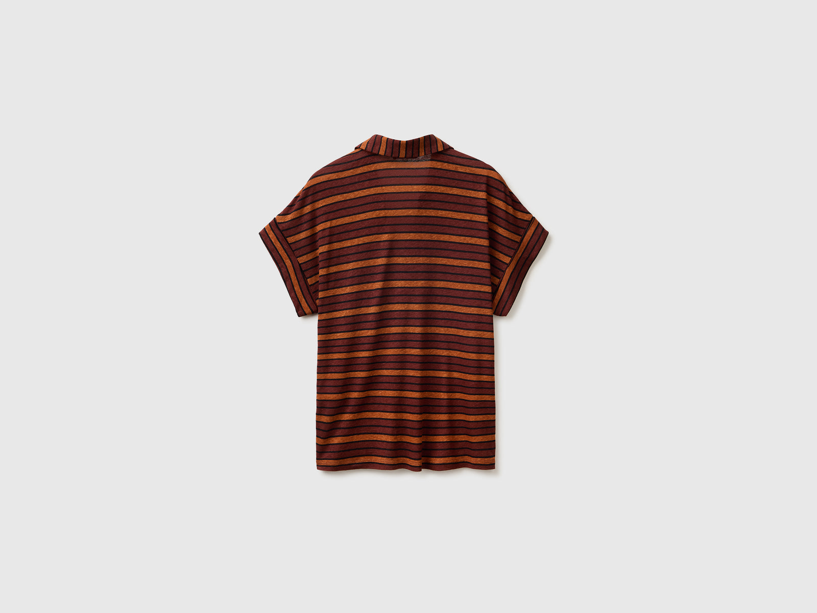 T-shirt às riscas com gola tipo polo - ucb_image_BS