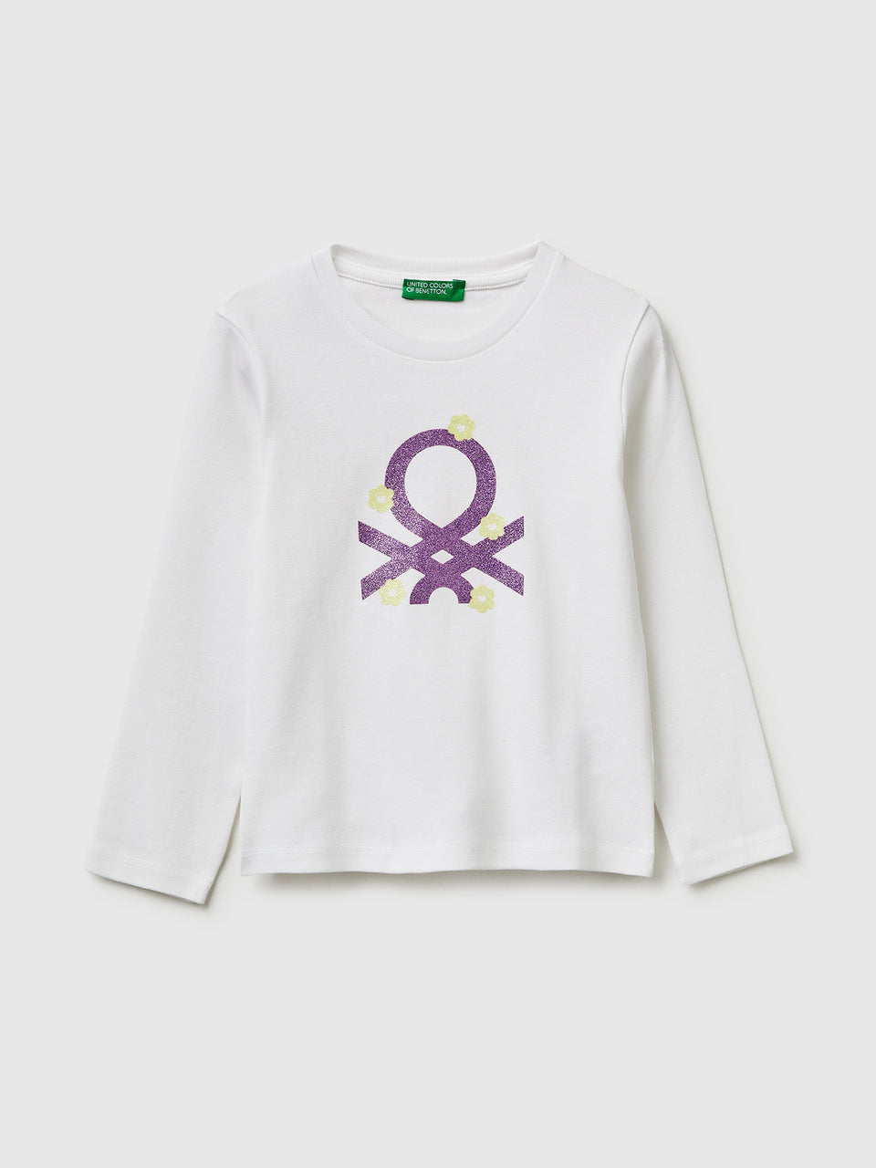 T-shirt com logótipo glitter em algodão orgânico - ucb_image_FS