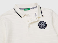 Striped polo shirt with patch - ucb_image_DS1