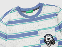 Striped T-shirt with patch - ucb_image_DS1