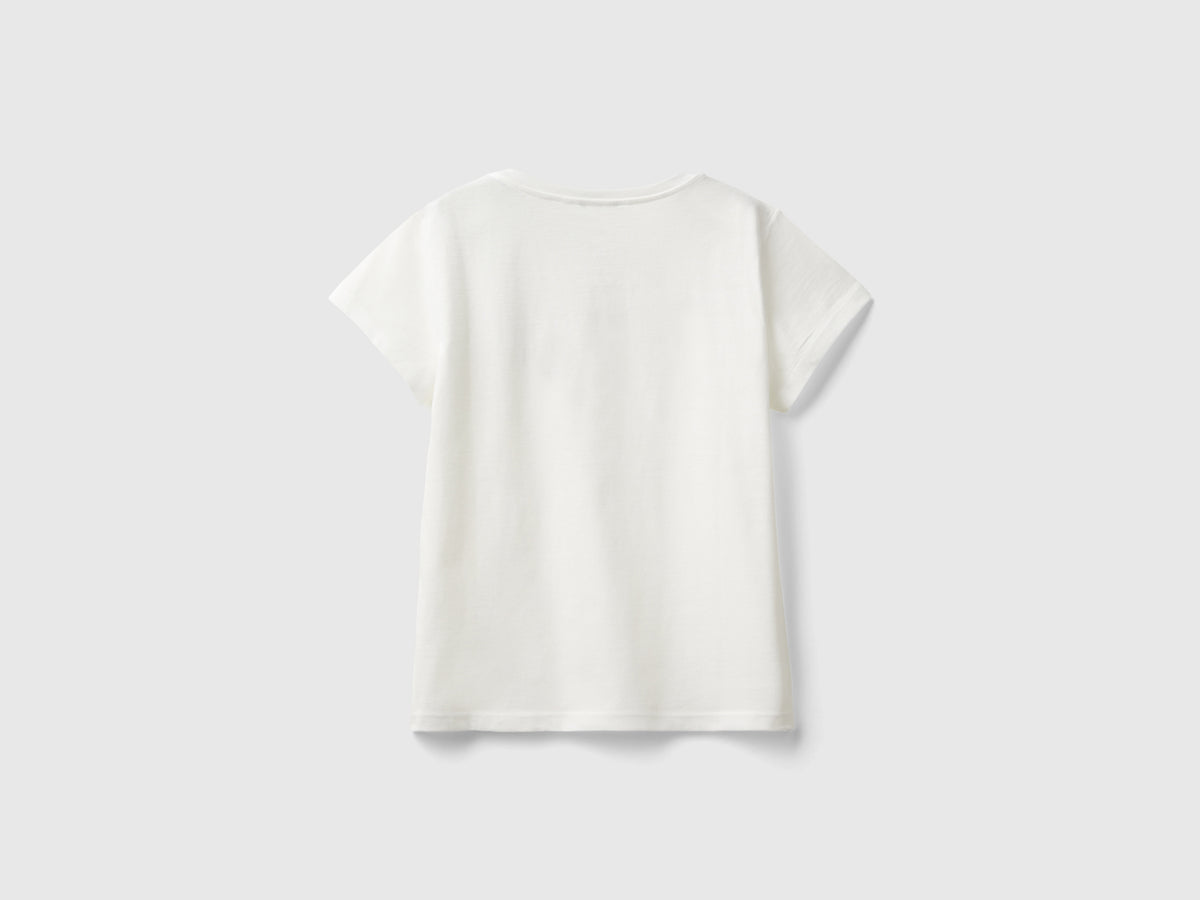 T-shirt com logótipo glitter em algodão orgânico - ucb_image_BS