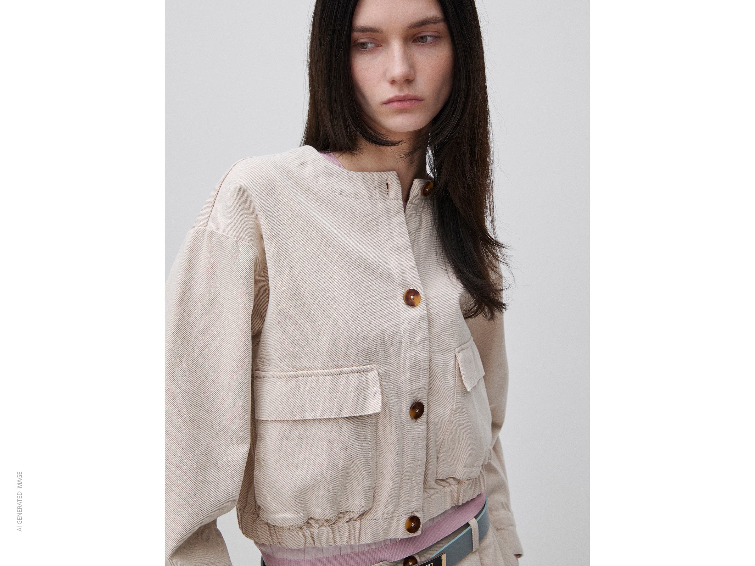 Casaco curto com bolsos - ucb_image_FY