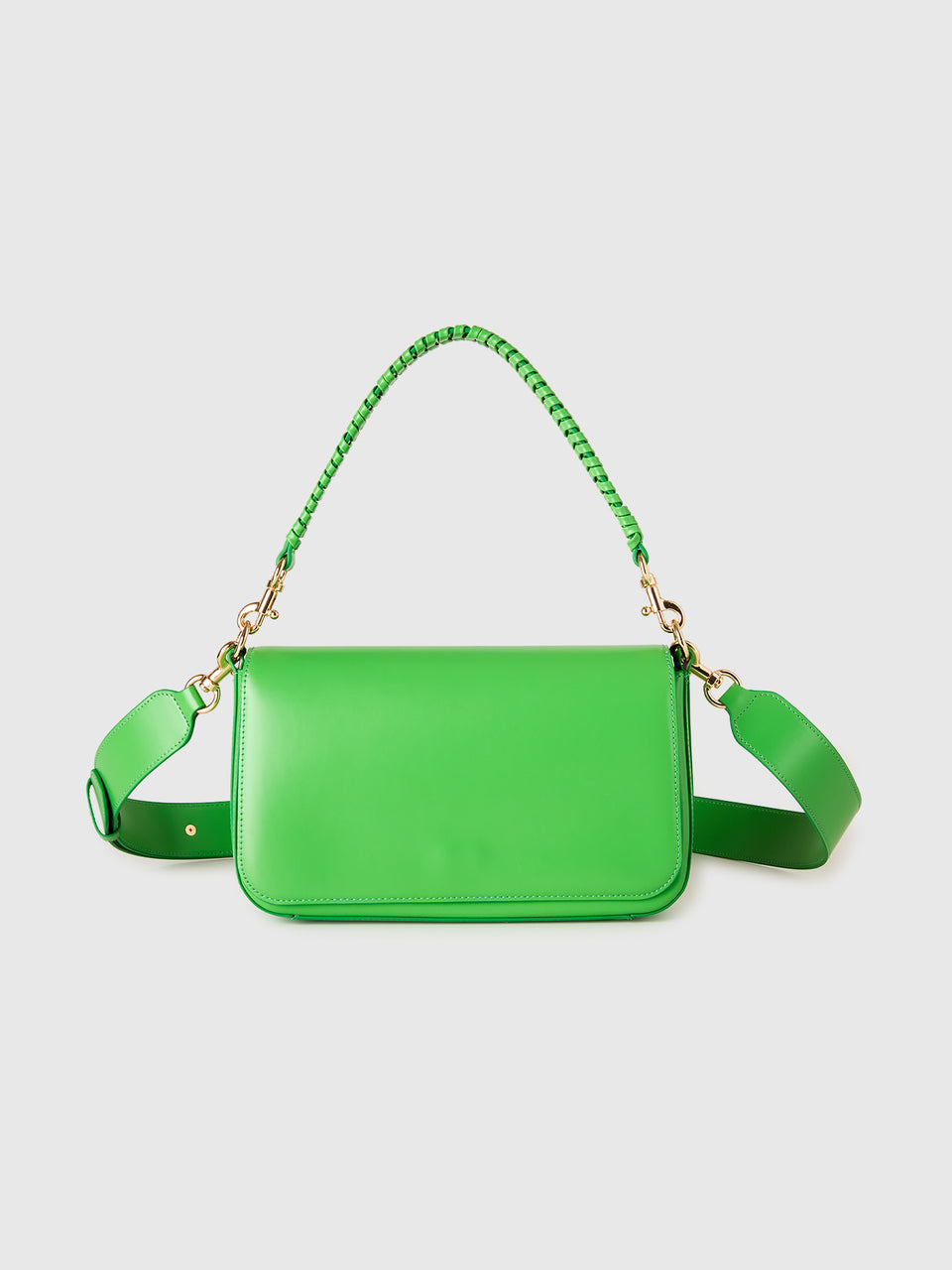 Be Bag green with woven handle - ucb_image_FS