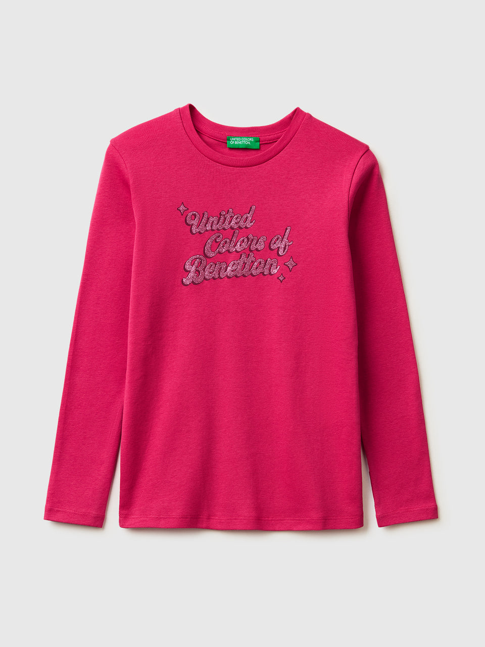 T-shirt with glittery logo in organic cotton - ucb_image_FS