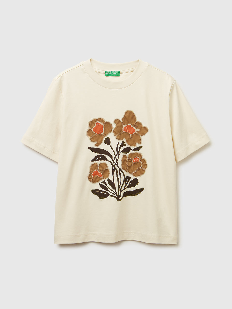 T-shirt com estampa e bordado - ucb_image_FS