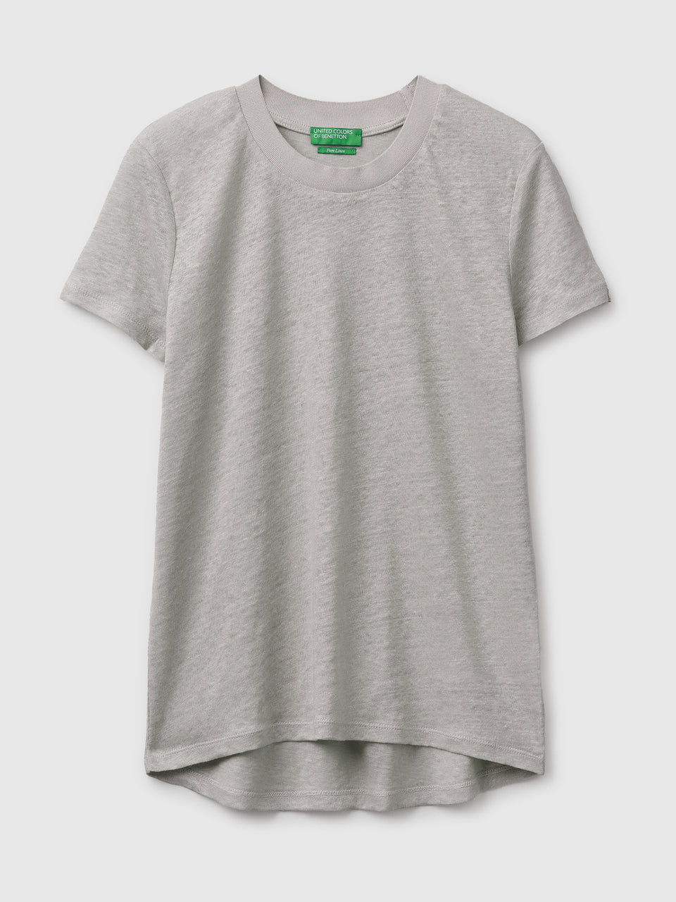 Crew neck T-shirt in pure linen - ucb_image_FS