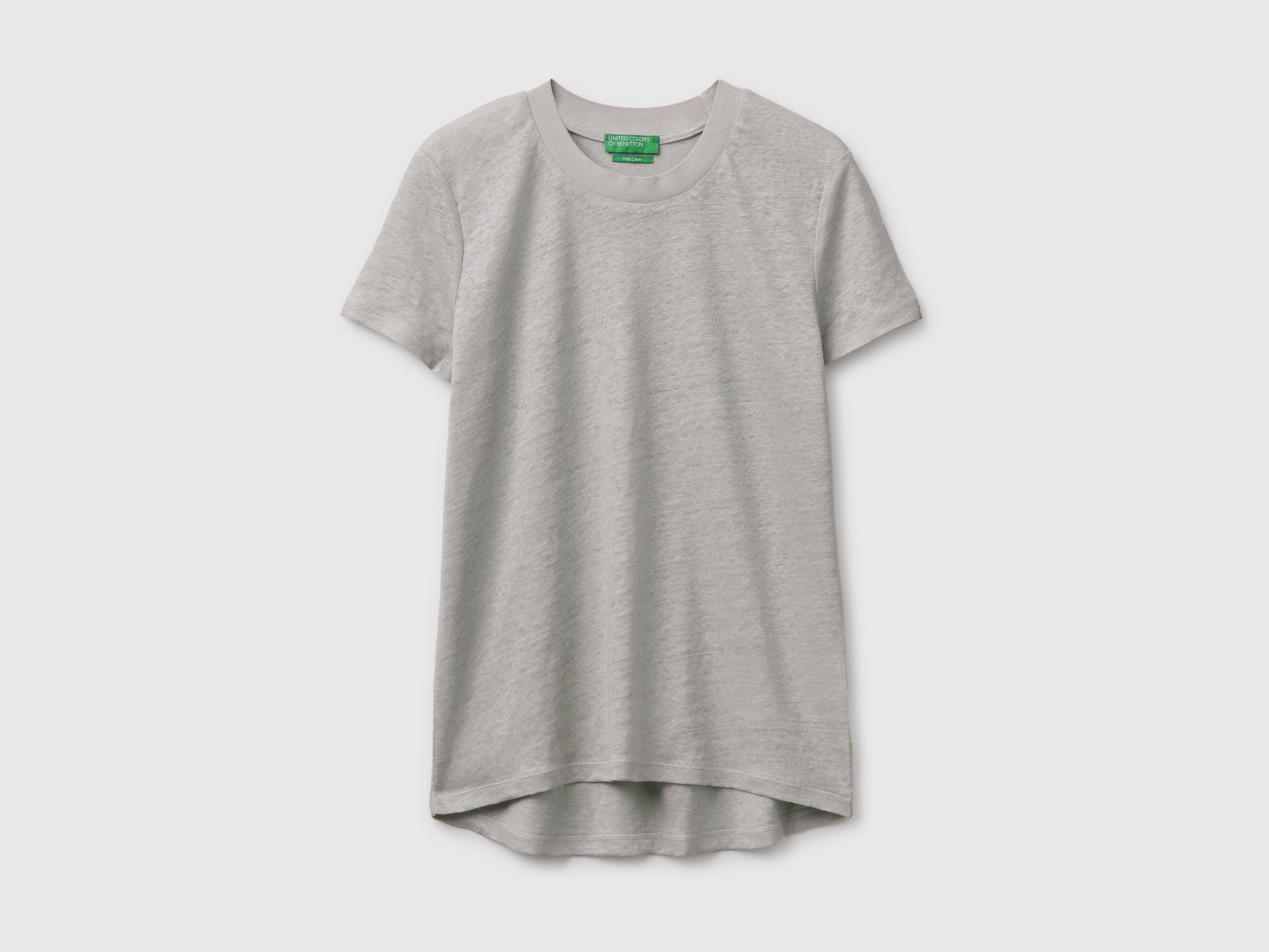 Crew neck T-shirt in pure linen - ucb_image_FS