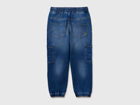 Joggers de jeans com maxi bolsos - ucb_image_BS