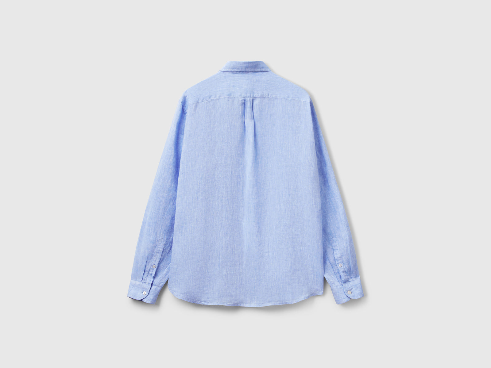 Camisa azul-claro padrão em linho puro - ucb_image_BS