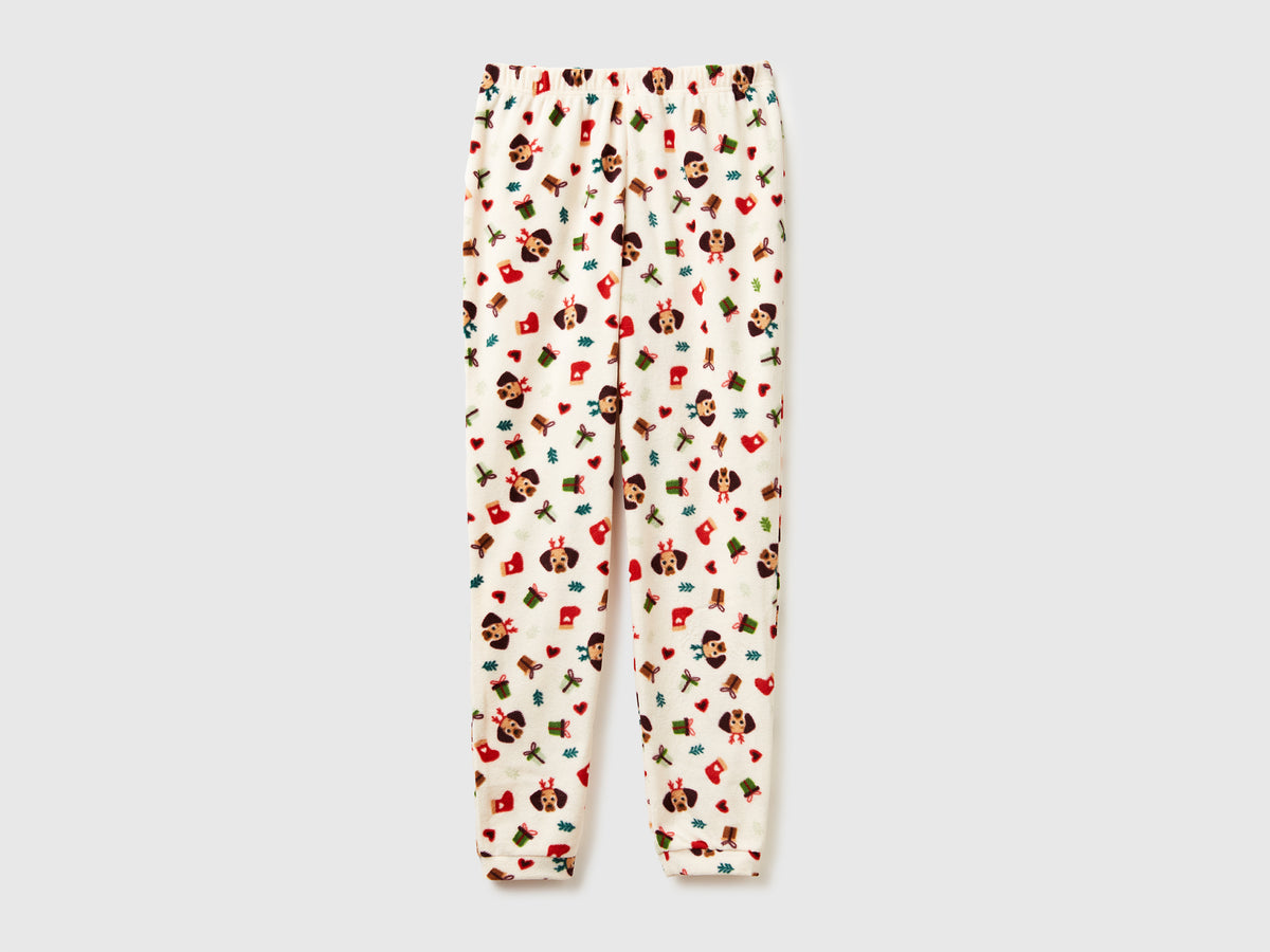 Calças em tecido polar com estampa natalina - ucb_image_FS