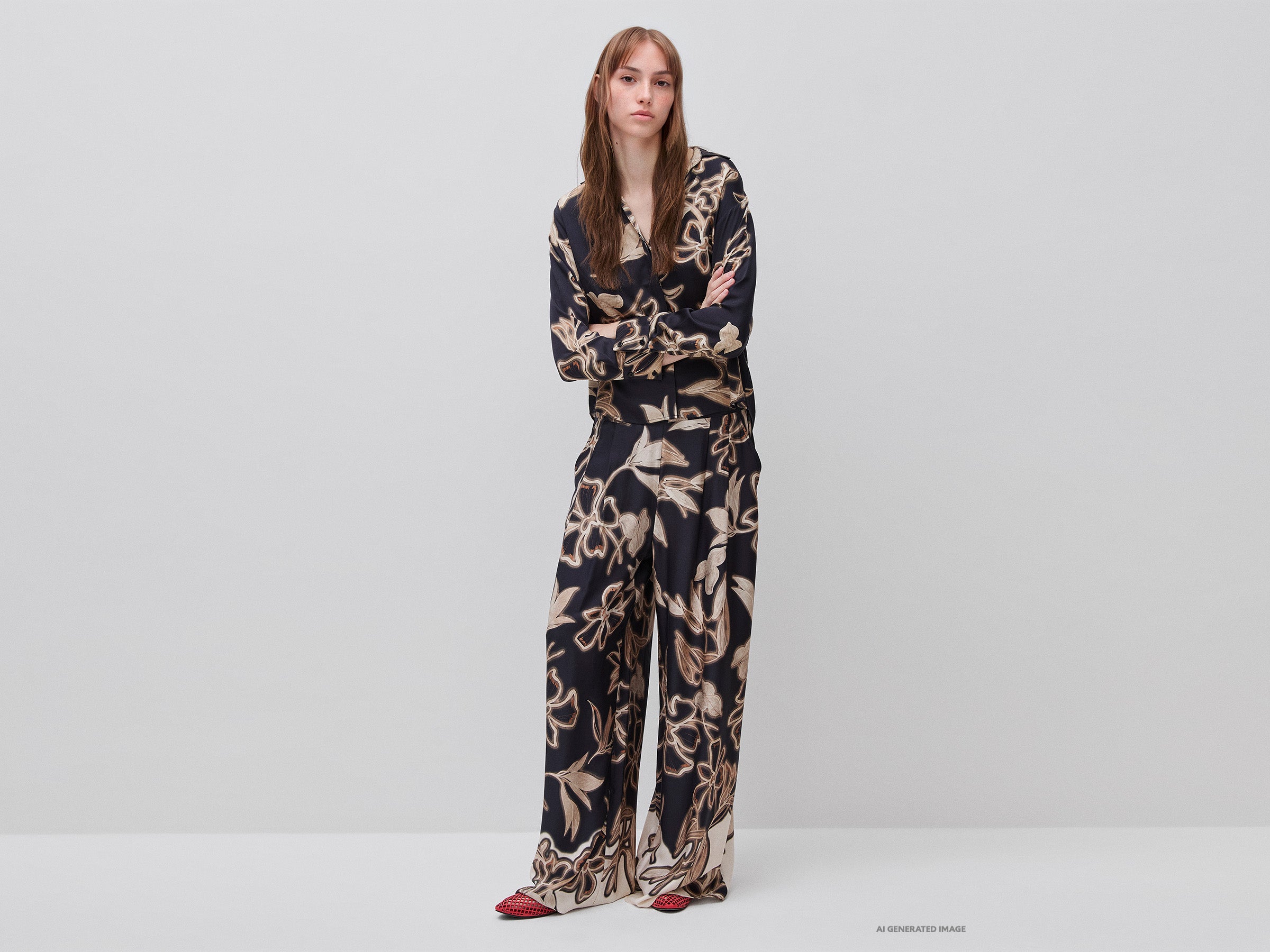Camisa de cetim com estampado floral - ucb_image_FY