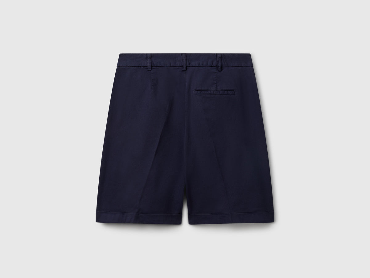 Bermudas com dobra em algodão stretch - ucb_image_BS