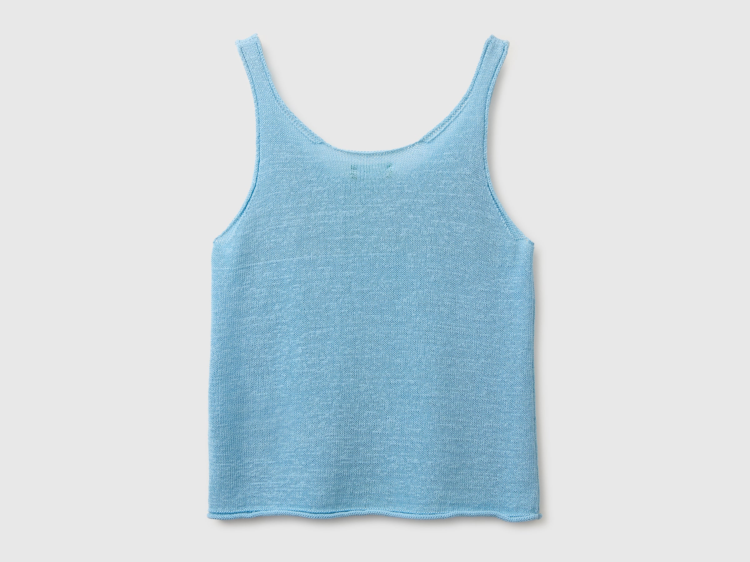 Linen blend knit top - ucb_image_BS