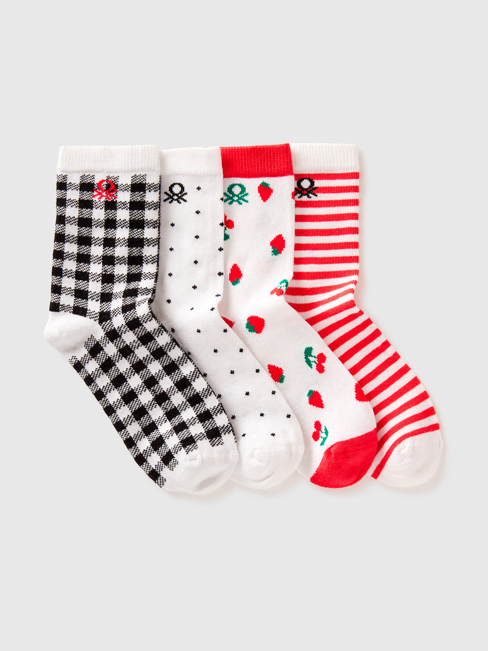 Four pairs of patterned socks - ucb_image_FS