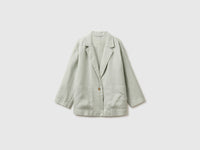 100% linen single-breasted blazer - ucb_image_FS