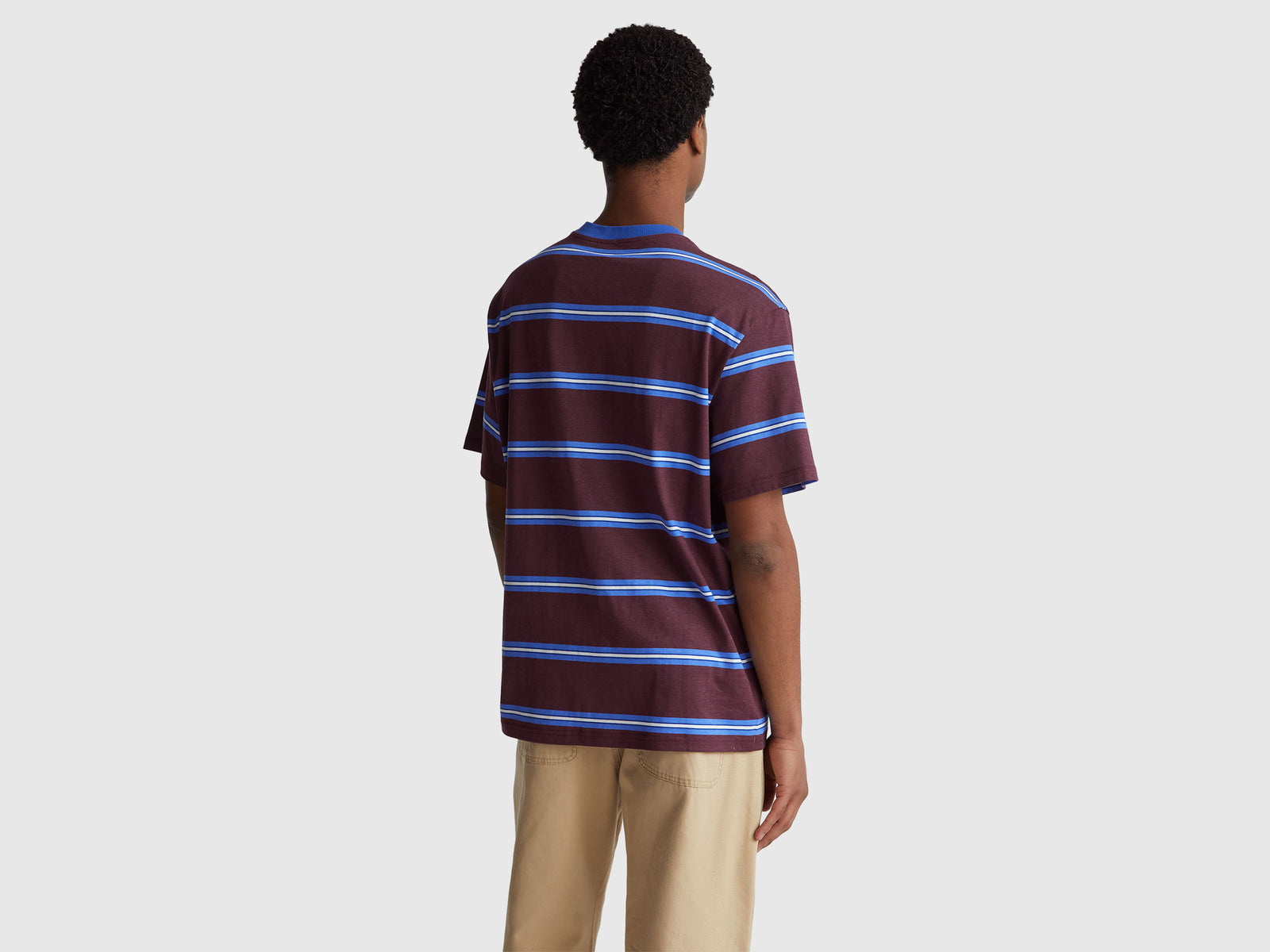T-shirt às riscas em algodão puro - ucb_image_B