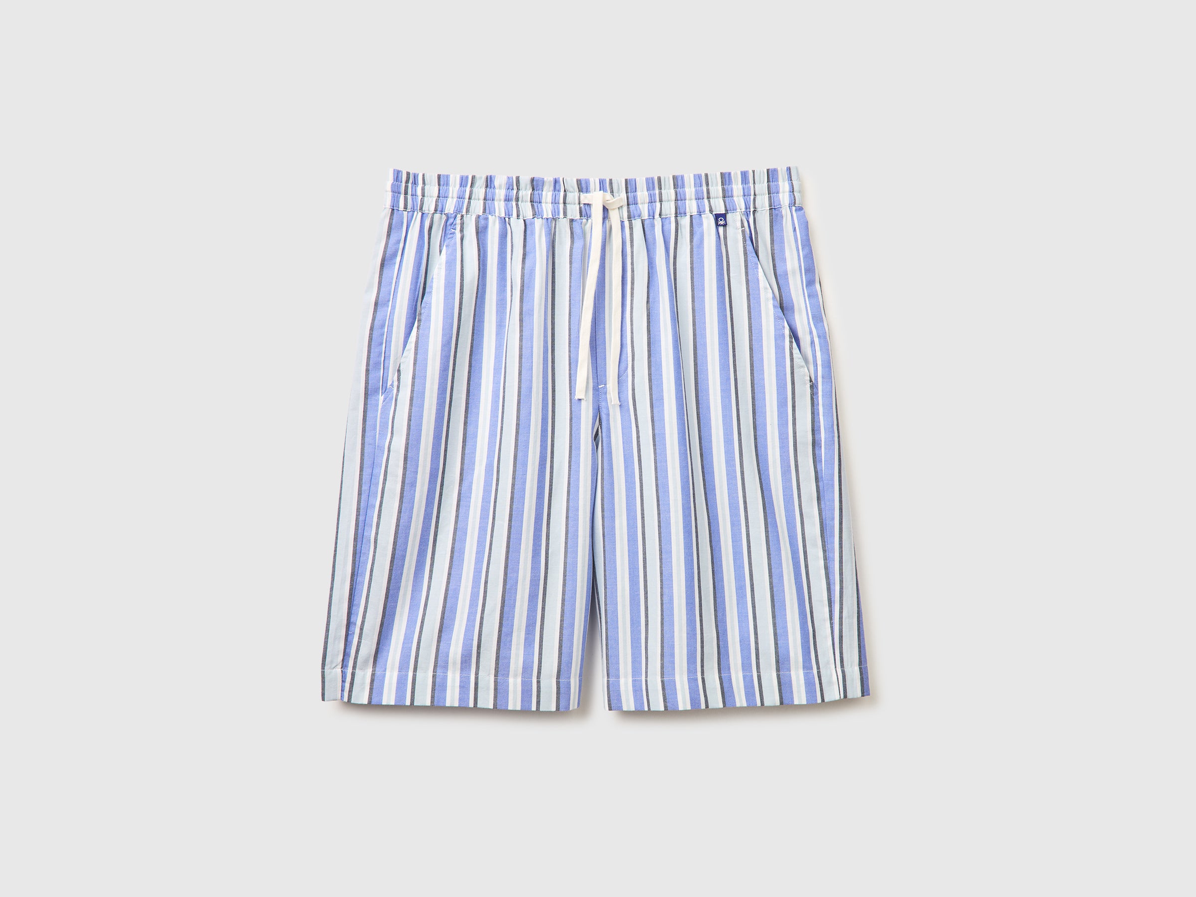 Striped Bermuda shorts with drawstring - ucb_image_FS