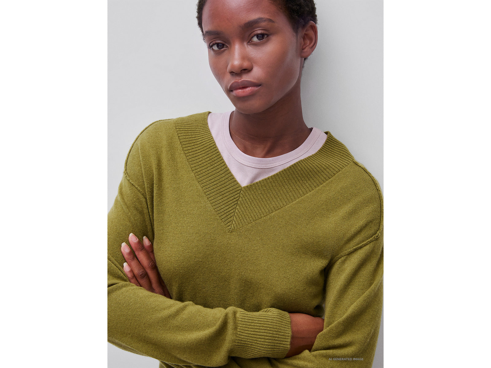 Soft V-neck sweater