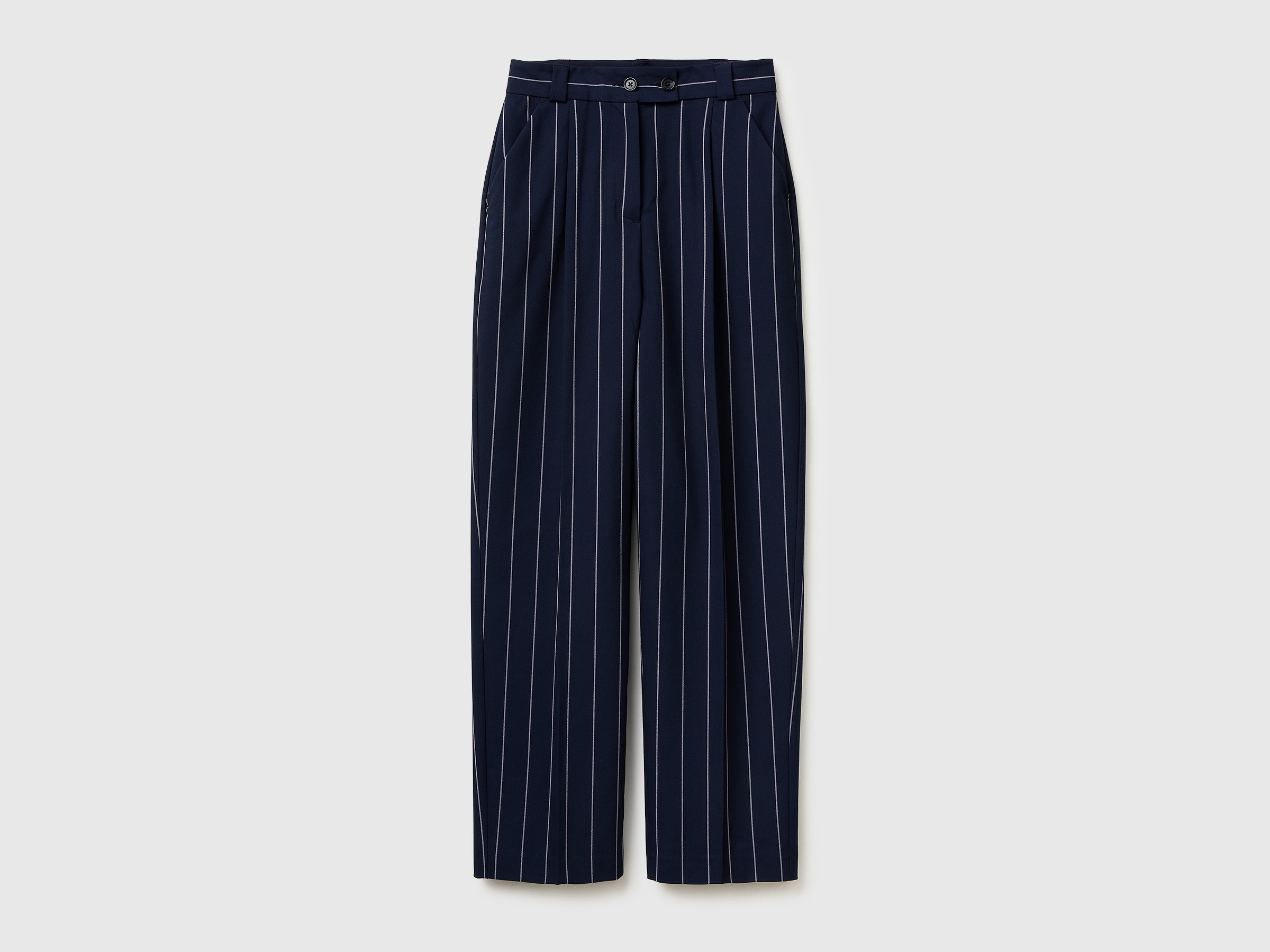 Carrot-fit pinstriped trousers - ucb_image_FS