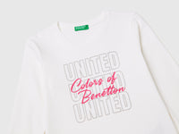 T-shirt com logótipo glitter em algodão orgânico - ucb_image_DS1