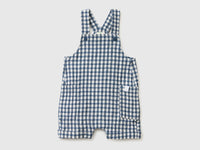 Checkered linen blend overalls - ucb_image_FS