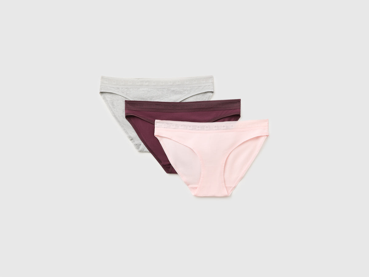 Três slips com elástico em mesh logótipo - ucb_image_FS