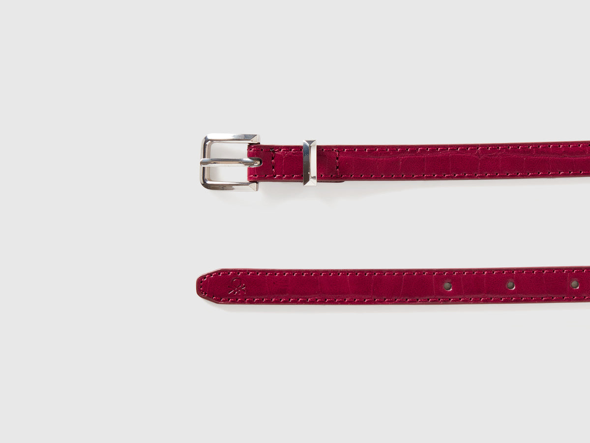 Cinto fino com estampa de crocodilo - ucb_image_DS1