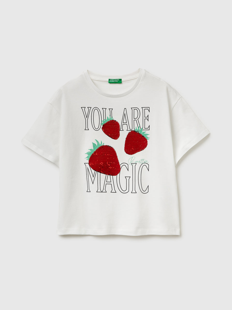 T-shirt with print and sequins - ucb_image_FS