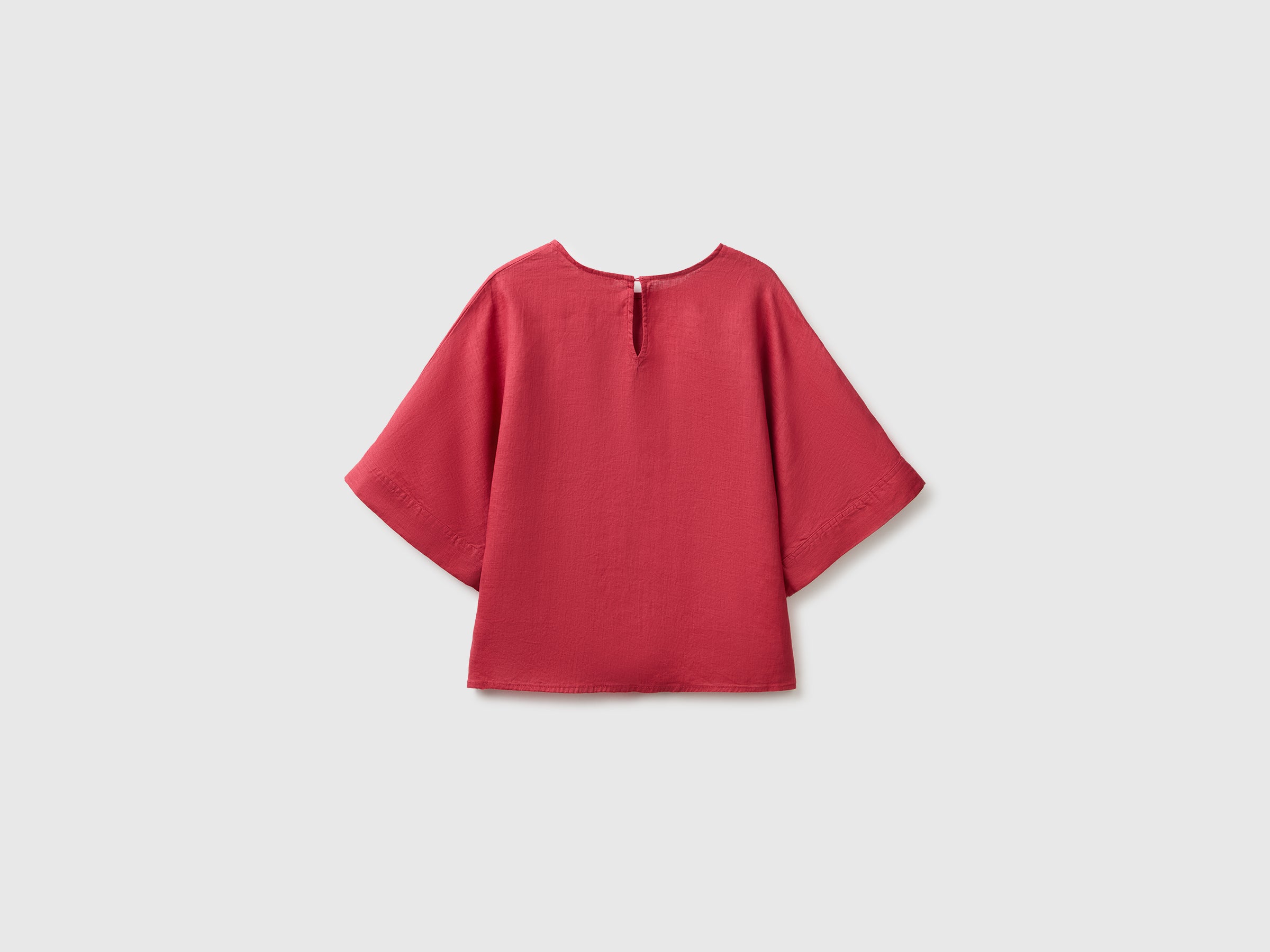 Blusa de gola redonda em linho puro - ucb_image_BS
