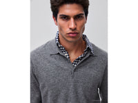 Polo cinza mélange em pura lã Merino - ucb_image_FY