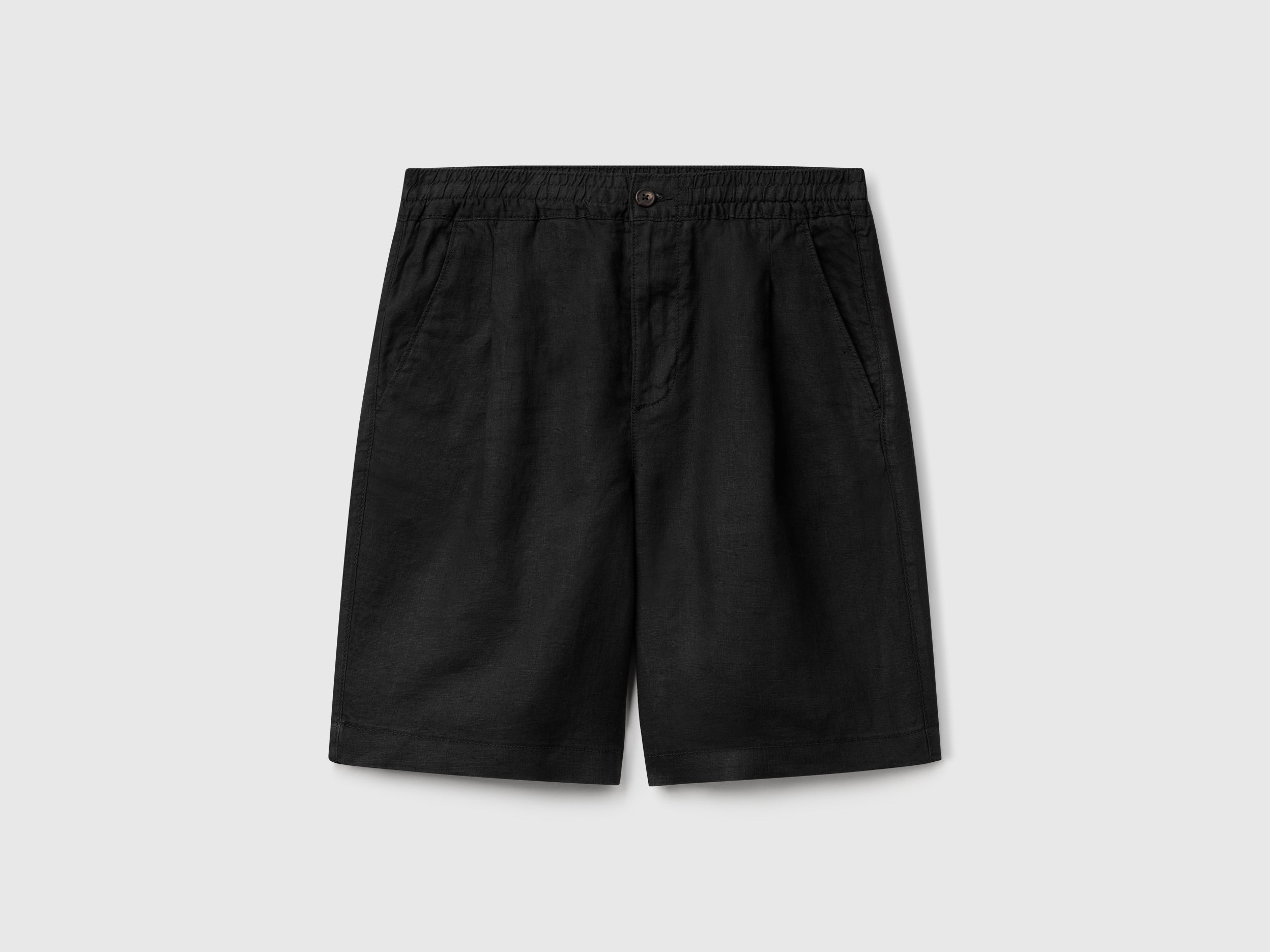 Bermudas com cordão de ajuste em linho puro - ucb_image_FS