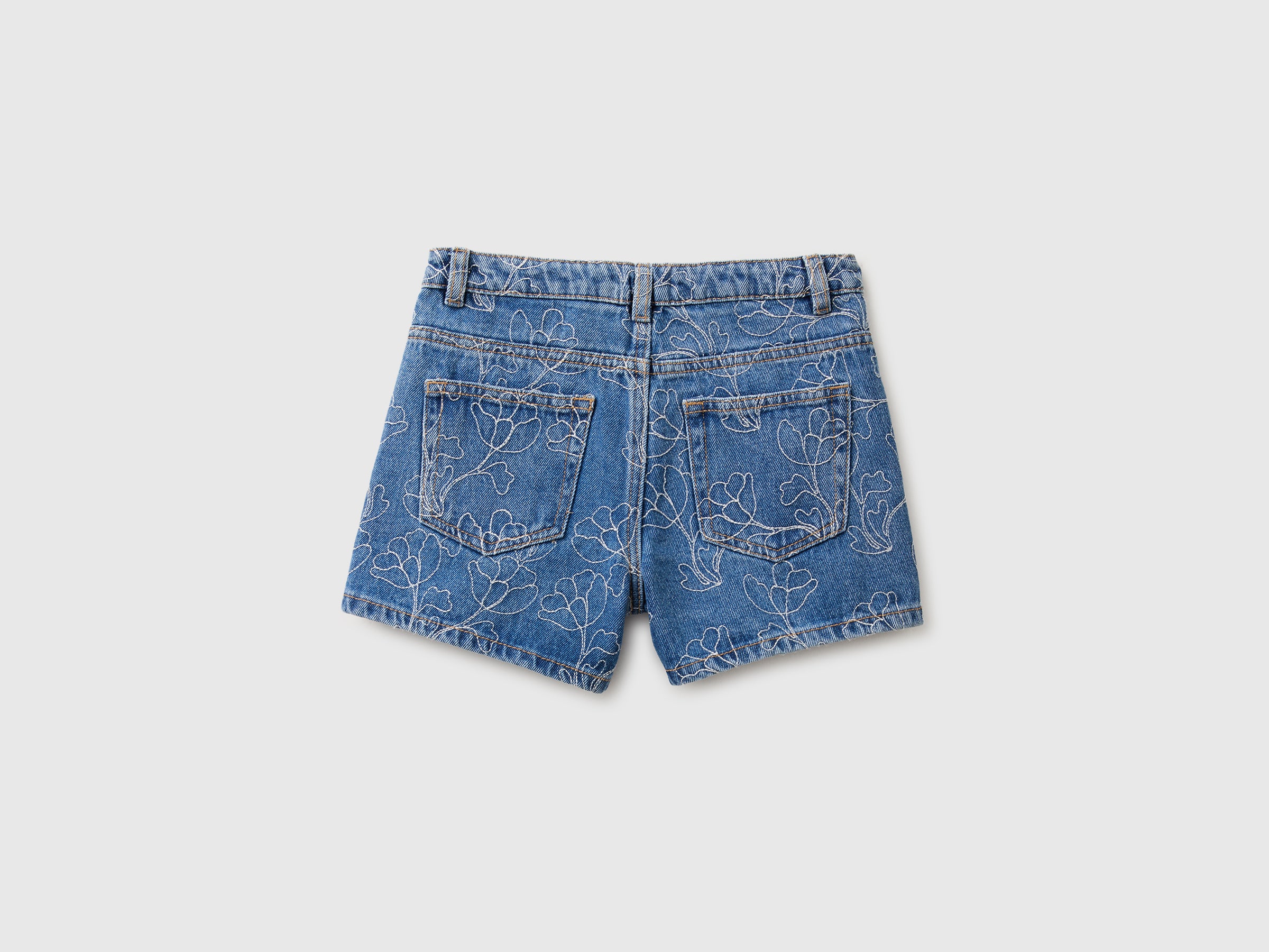 Embroidered denim shorts - ucb_image_BS
