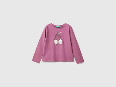 T-shirt com estampa e aplicação de tule - ucb_image_FS